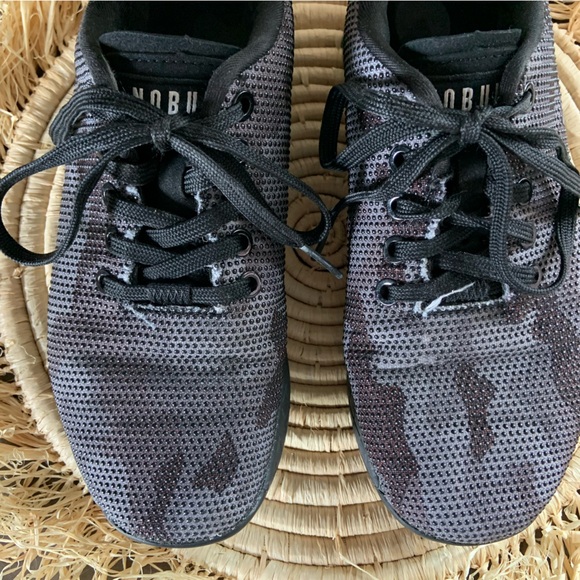 NOBULL Outwork Black And Gray Camouflage Trainers W 6.5 M 5 - Picture 3 of 14